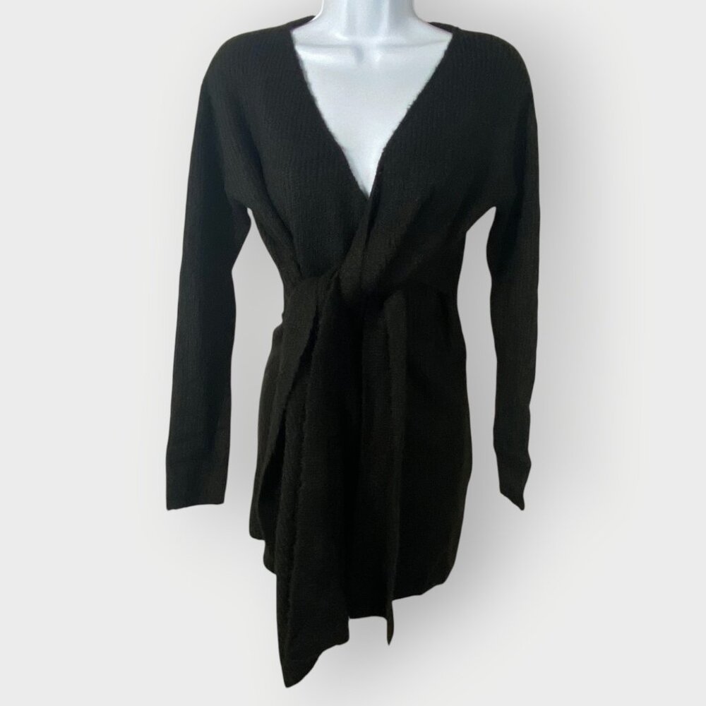 NEW Bump Biddy Wrap Sweater | S | Black | Maternity Cozy